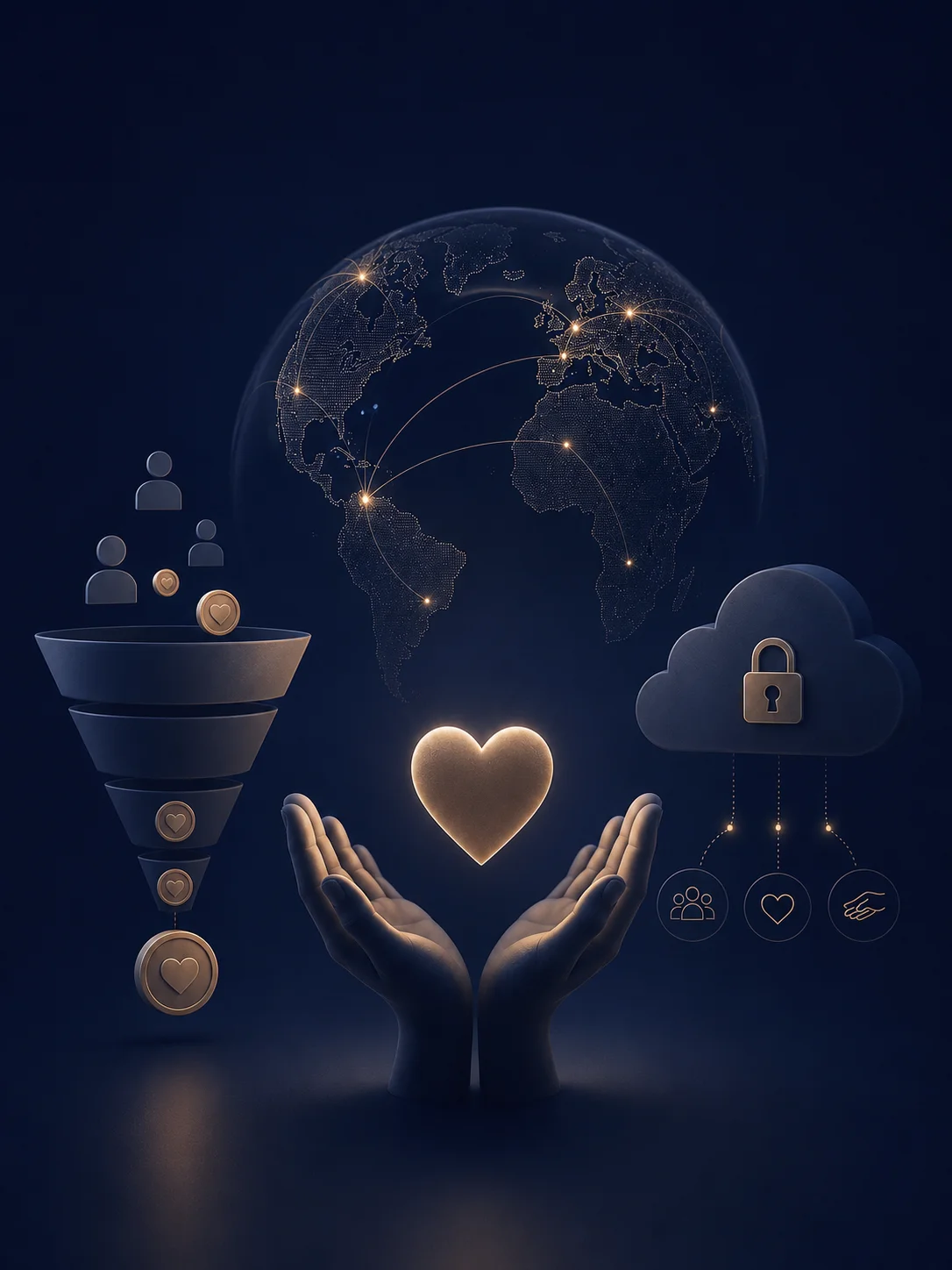 Non-profits web project visual mockup